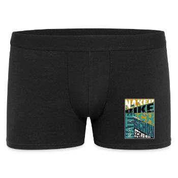 Naked Bike History – Motorcyclist Statement - Men's Boxer Shorts - black - Front