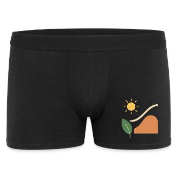 Nature abstraite stylisée - Boxer Homme - noir - Devant