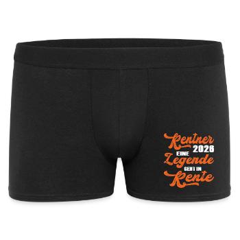 Orange Retro Typography 2028 Pensioner 2026 - Men's Boxer Shorts - black - Front