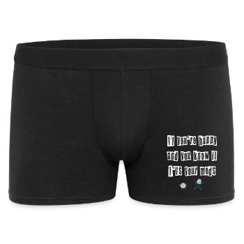 Si tu es heureux et que tu sais que c’est ton médicament - Boxer Homme - noir - Devant