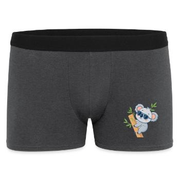 Koala auf Casual Bambus - Männer Boxer Shorts - Anthrazit - Vorne