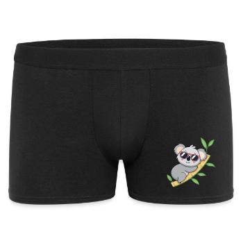 Trendy koala in red glasses - Men's Boxer Shorts - black - Front
