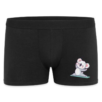 Koala Yoga pastel zen - Men's Boxer Shorts - black - Front
