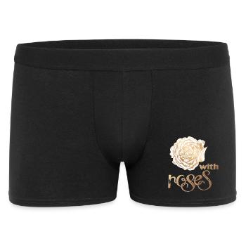 Vintage Rose - Men's Boxer Shorts - black - Front