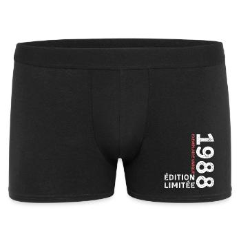 1988 vintage typographic style - Men's Boxer Shorts - black - Front