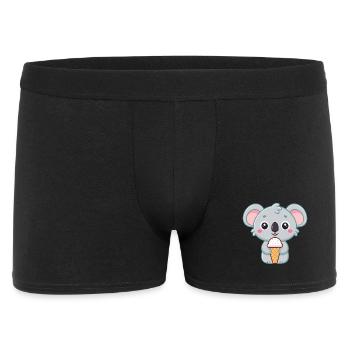 Koala-Gourmand-Eis - Männer Boxer Shorts - Schwarz - Vorne