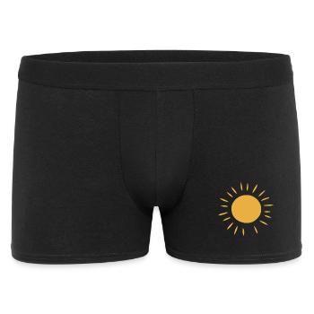 Soleil Minimaliste Chaud - Boxer Homme - noir - Devant