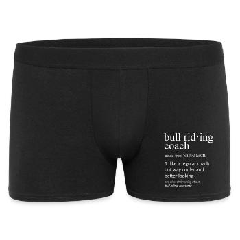 Bull Riding Coach Definition Funny Cool Trainer - Men's Boxer Shorts - black - Front
