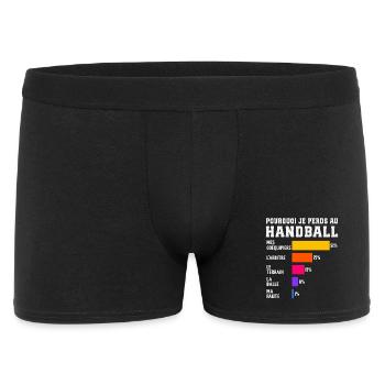 Pourquoi Je Perds Au handball  - Boxer Homme - noir - Devant