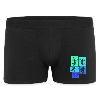Badminton - Men's Boxer Shorts - black - Front