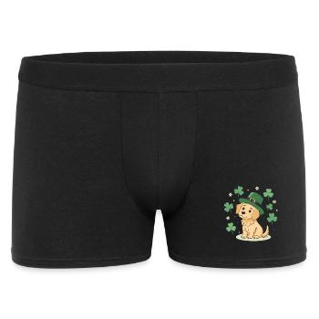 Little Labrador Dog Leprechaun Clubs - Men's Boxer Shorts - black - Front