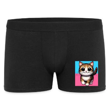 chat - Boxer Homme - noir - Devant