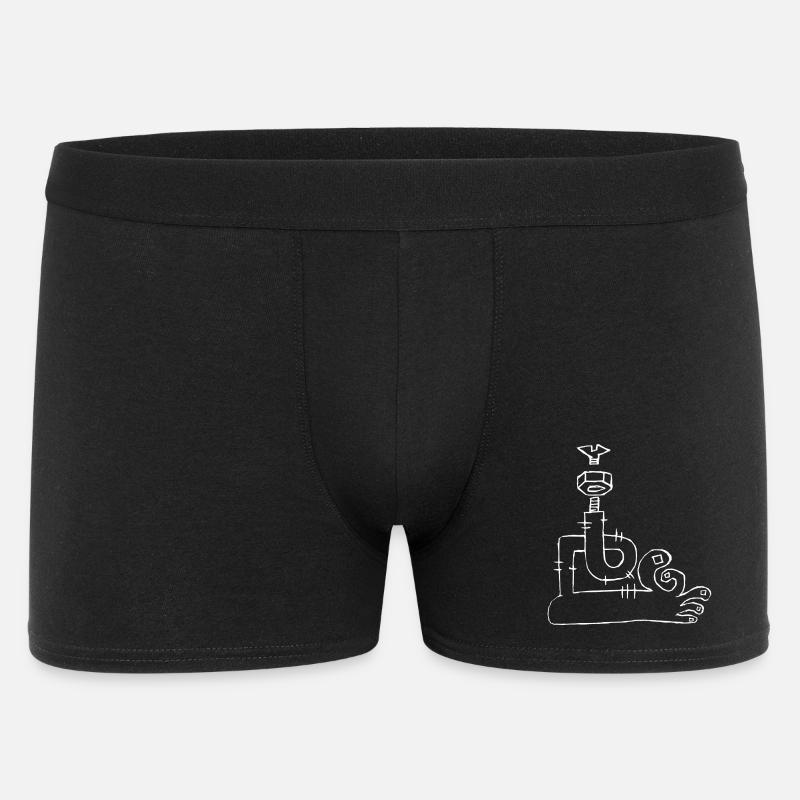 foot2 - Männer Boxer Shorts - Schwarz