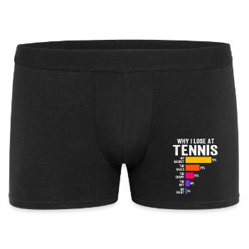 Pourquoi je perds au tennis - Boxer Homme - noir - Devant