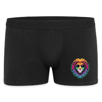 Rainbow Lion Sunglasses - Men's Boxer Shorts - black - Front