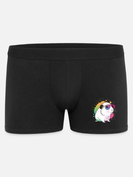 Hamster Pop Art Bunte Brille - Männer Boxer Shorts - Schwarz
