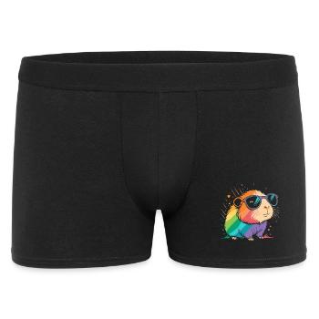 Guinea pig arc en ciel lunettes - Boxer Homme - noir - Devant
