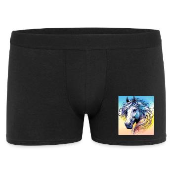 cheval - Boxer Homme - noir - Devant