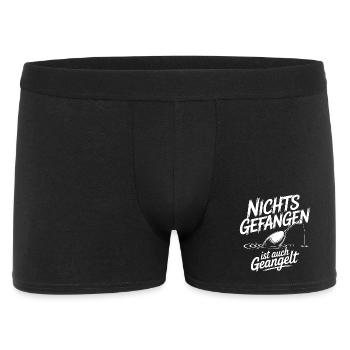 Angel Spruch lustig - Männer Boxer Shorts - Schwarz - Vorne