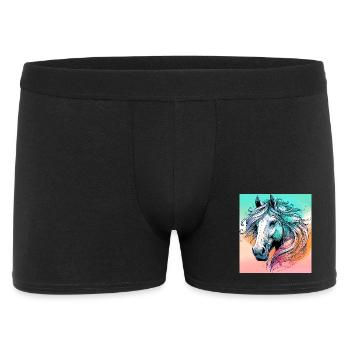 cheval - Boxer Homme - noir - Devant