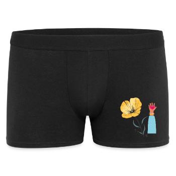 Cœur de la Main de Fleur - Boxer Homme - noir - Devant