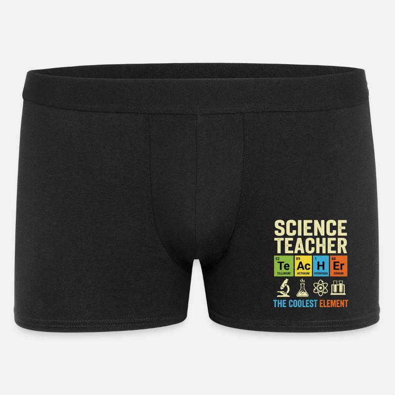 Professeur de sciences L’élément le plus cool - Boxer Homme - noir
