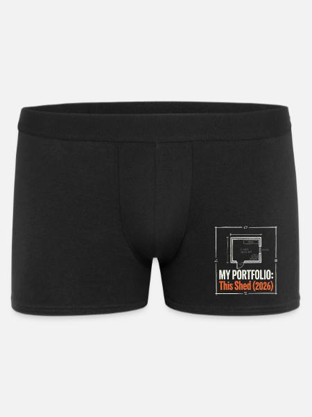 My Portfolio - Männer Boxer Shorts - Schwarz