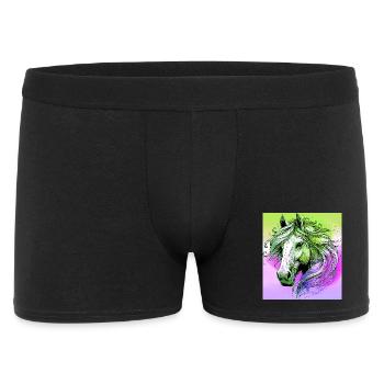 cheval - Boxer Homme - noir - Devant
