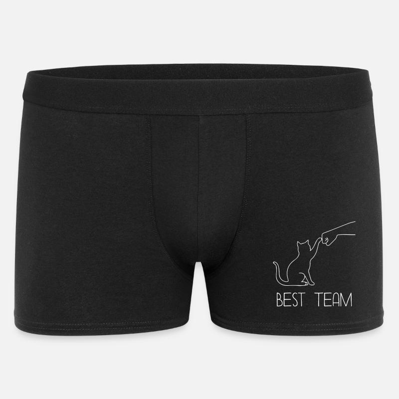 Patte de chat drôle - Boxer Homme - noir