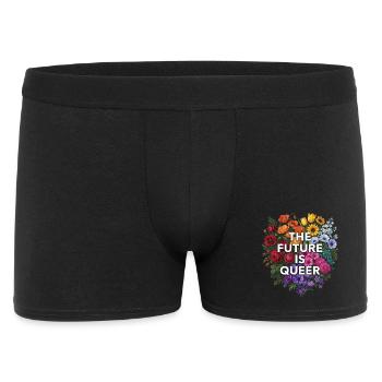 Mois de la fierté LGBTQ - L’avenir est queer - Boxer Homme - noir - Devant
