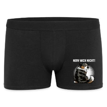 Nerv Mich Nicht Australian Shepherd Aussie Aussies - Männer Boxer Shorts - Schwarz - Vorne