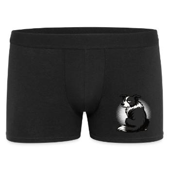 Border Collie Propriétaire Collie Amant de Collie - Boxer Homme - noir - Devant