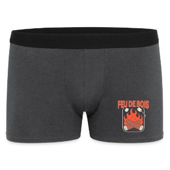 Feu de Bois et Guimauves - Boxer Homme - charbon - Devant