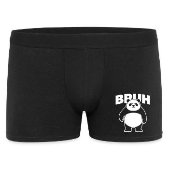 Panda Bruh qui dit un ours en colère sarcasme drôle - Boxer Homme - noir - Devant