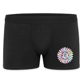 Pastel Sunshine Sun Spiral - Men's Boxer Shorts - black - Front