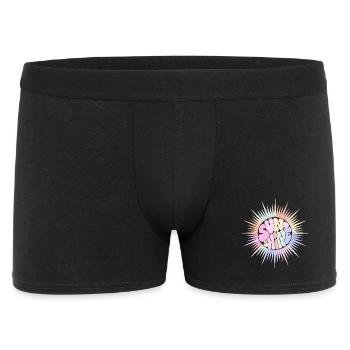 Pastel Sun SUNSHINE Retro Groovy - Männer Boxer Shorts - Schwarz - Vorne