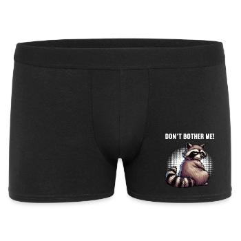 Ne me dérange pas laveur raton laveur animal de forêt - Boxer Homme - noir - Devant