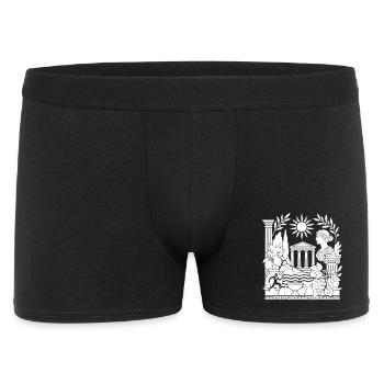  Antike Griechische Mythologie - Männer Boxer Shorts - Schwarz - Vorne