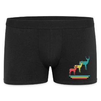 Antelope Silhouettes Safari - Men's Boxer Shorts - black - Front