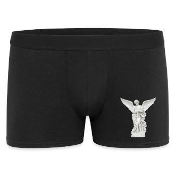 Himmlischer Schutzengel mit Schwert - Männer Boxer Shorts - Schwarz - Vorne