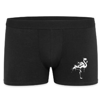 Flamingo Black and White Splashes - Men's Boxer Shorts - black - Front