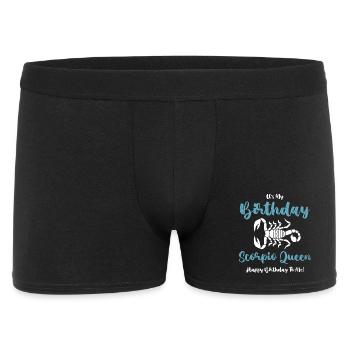 Sternzeichen Skorpion - Männer Boxer Shorts - Schwarz - Vorne