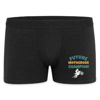 Future Motocross Champion Kinder - Männer Boxer Shorts - Schwarz - Vorne