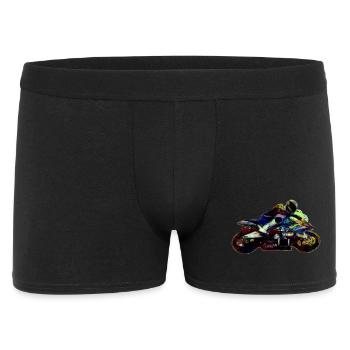 Moto teinté - Boxer Homme - noir - Devant