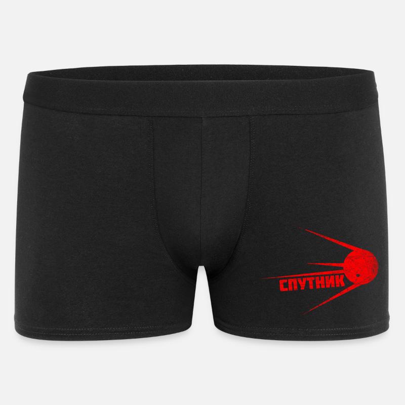 SPUTNIK | Premier satellite dans l'espace vendange - Boxer Homme - noir