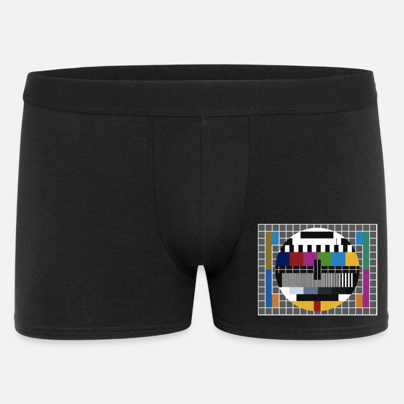 Testbild - Sheldons Lieblingsshirt - Männer Boxer Shorts - Schwarz