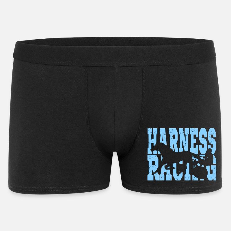 Gara di trotto - Boxer da uomo - nero