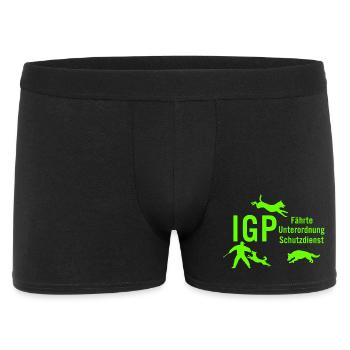 IGP Hundesport - Green - Männer Boxer Shorts - Schwarz - Vorne