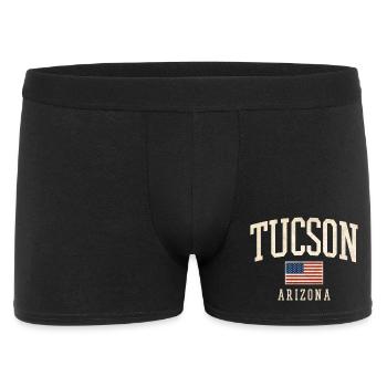 Imprimé de drapeau vintage de Tucson, Arizona - Boxer Homme - noir - Devant