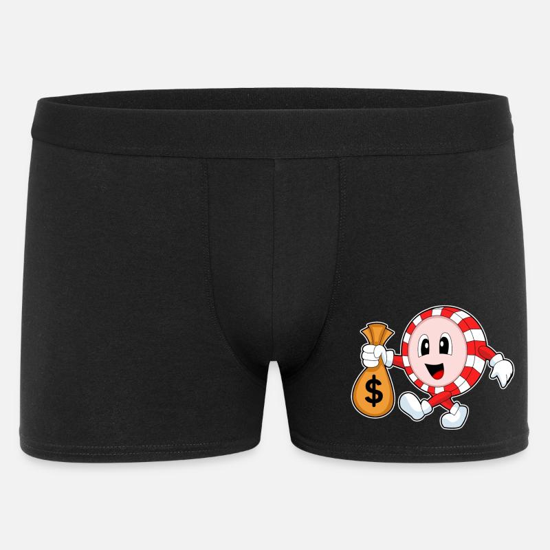 Jetons de poker Poker - Boxer Homme - noir